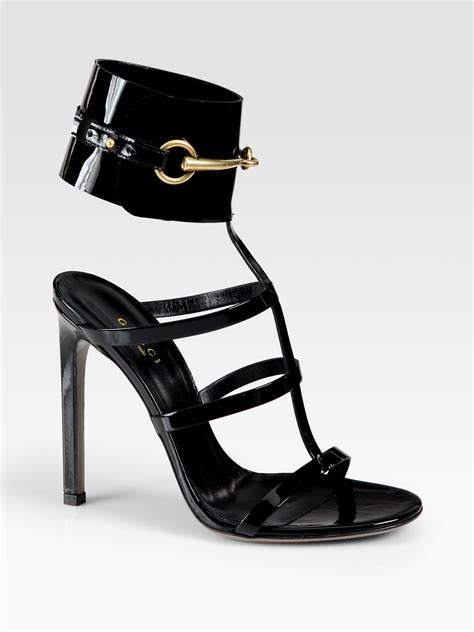 gucci ursula leather horsebit ankle strap sandals|Gucci Ursula Patent Leather Horsebit Ankle.